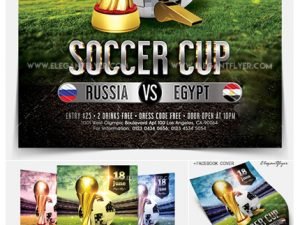 Soccer Cup 2018 Flyer PSD Template