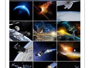 Space Satellite Astronaut Planets