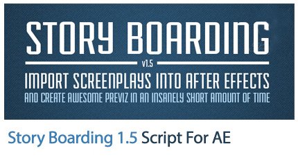Story Boarding 1.5 Script For After Effects | visualstorms