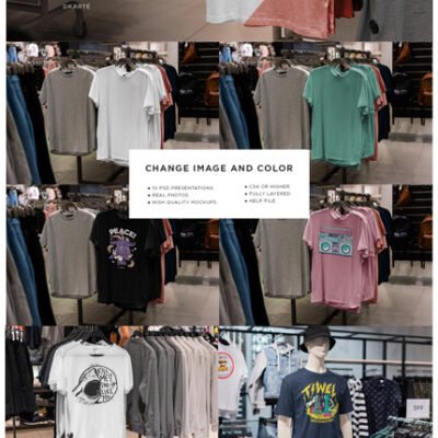 T-Shirt Shopping Mock-Up