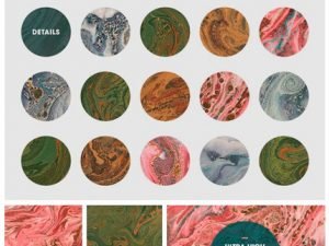 15 Authentic Marbled Paper Textures