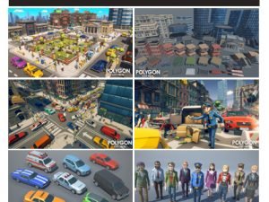 Cgtrader POLYGON City Pack Low-poly 3D Model