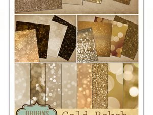 CM Gold Bokeh And Glitter Backgrounds