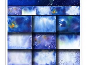 CM Watercolor Space Backgrounds