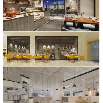 Coffee Tea Shop Interior Scene 01