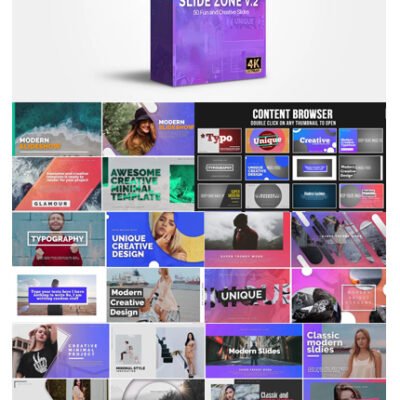 FlatPackFx Slides Zone V2 After Effects