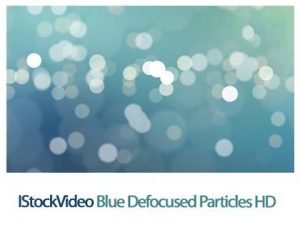 IStockVideo Blue Defocused Particles HD