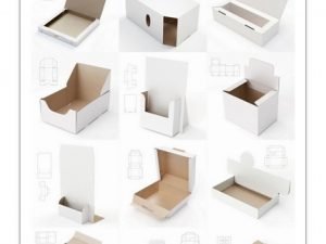 Template For Cutting Boxes Stock Images 03