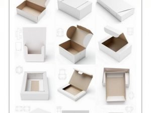 Template For Cutting Boxes Stock Images 04