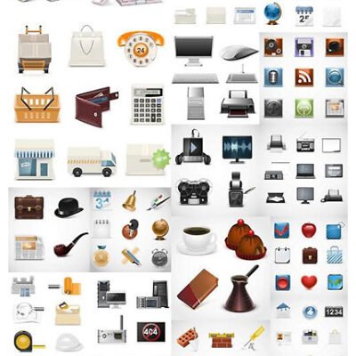 3D Icon Collection 25 EPS Vector Stock