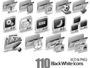 Black White Icons