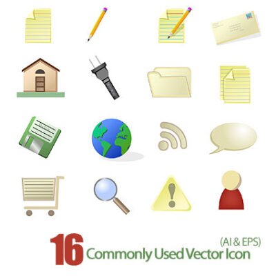 Commonly Used Vector Icon