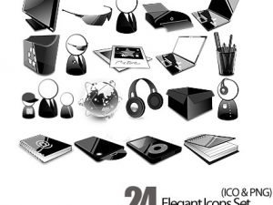 24 various icons | 0.99 MB | With preview | PNG format In this section, you will see beautiful examples of various images of black icons, these images are saved in PNG format and are ready for dear users.