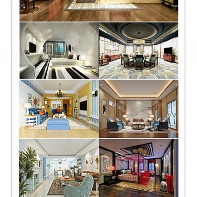 Interior In Style Modern Kitchen Hallway Bedroom