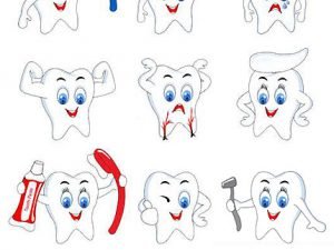 Vectors Funny Teeth Icons