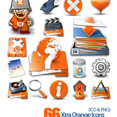 Xtra Orange Icons