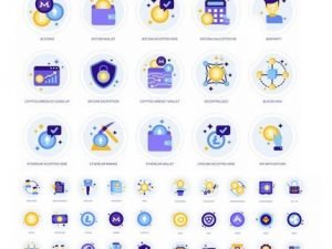 105 Cryptocurrency Icons