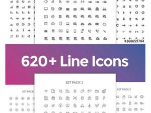 1800 Line Art Icons Set