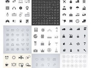 Amazing ShutterStock Black White Icons 8