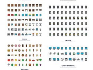 CM 1970 Color Line Icons Pack