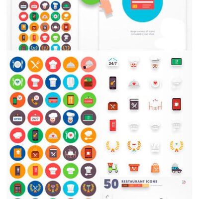 CM 50 Restaurant Icons