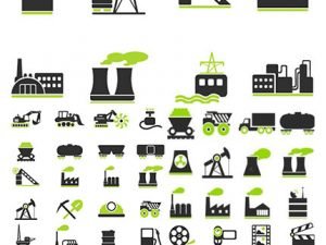 Factory And Industry Symbols Oil And Petrol Industry