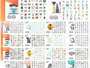 Flat Filed Icons Pack