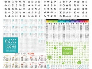 Line Icons Vector Collection