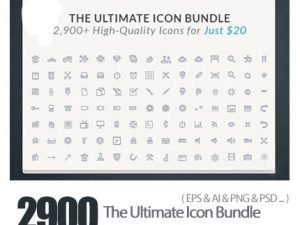 The Ultimate Icon Bundle 2900 High Quality Icons