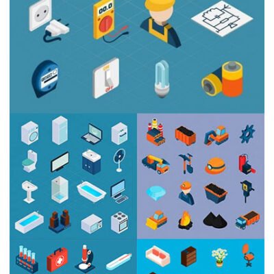 Vector Isometric Icons