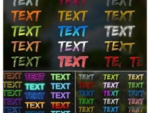 152 Text Styles For Photoshop