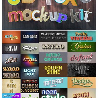 22 Photoshop Text Effects To Create Easy Text Styles