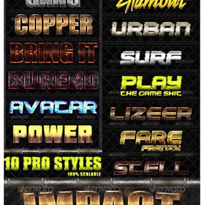 28 Photoshop Styles Bundle