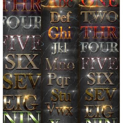 30 Bundle 3D Text Styles