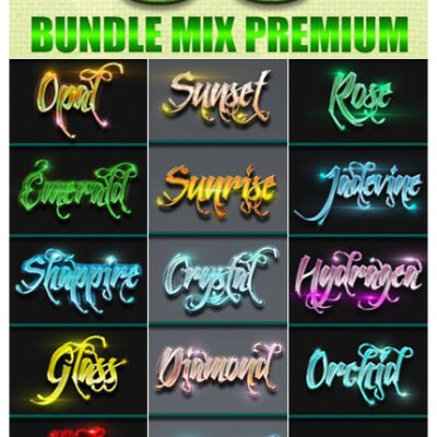 36 Bundle Mix Premium Text Effect Styles
