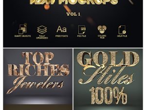 3D Gold Text Styles