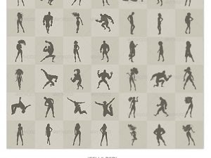 80 Figure Photoshop Shapes