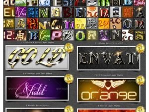 85 Photoshop Styles Bundle