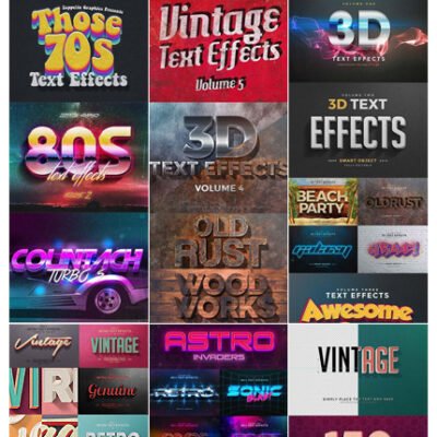 CM 150 3D Text Effects For Photoshop