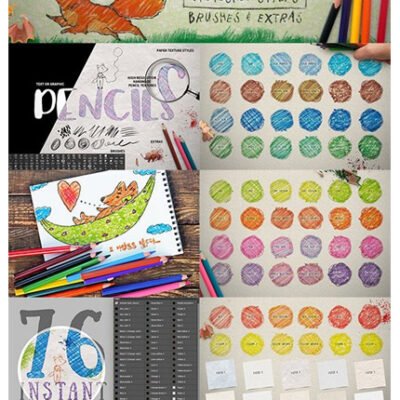 CM Colour Pencil Box Photoshop Styles