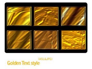 Golden text style