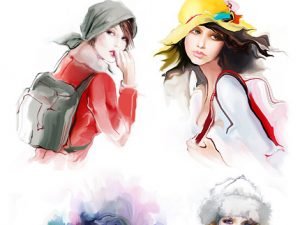 Illustrated Fashion Woman 01