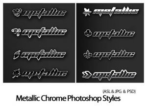 Metallic Chrome Photoshop Styles