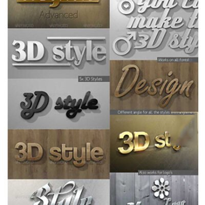 New 3D Text Styles Advanced