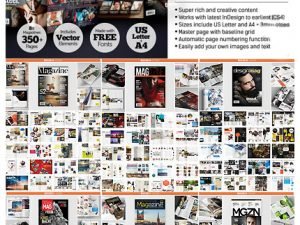 8 Professional Graphic Design Magazine Templates