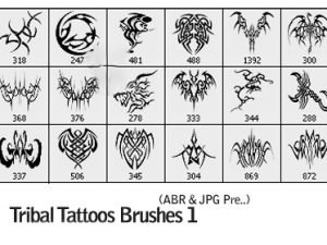 Tribal Tattoos Brushes 01