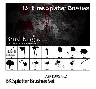 BK Splatter Brushes Set