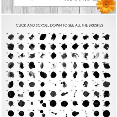 CM 130 Watercolor Blots Brushes