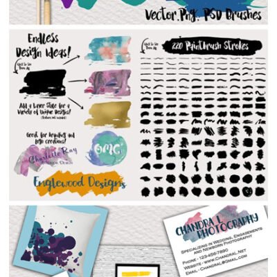 CM 220 Paintbrush Strokes