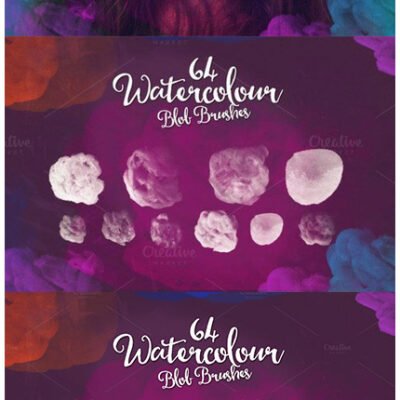 CM 64 Watercolor Blob Brushes